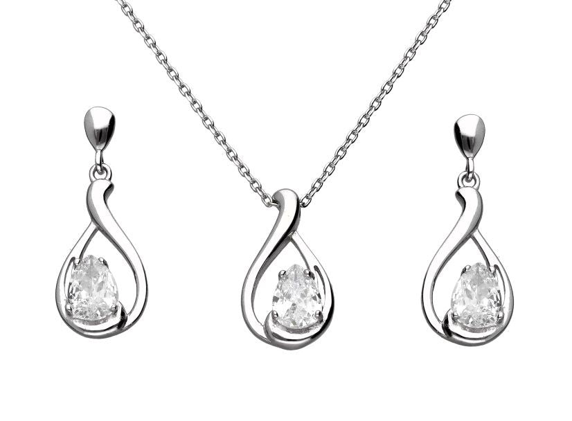 Silver Jewelry Set Length 43+3