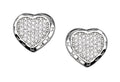 Silver Earrings Sg200-E Ae4288 Heart 