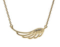 Silver Necklace Gold Plated Wings