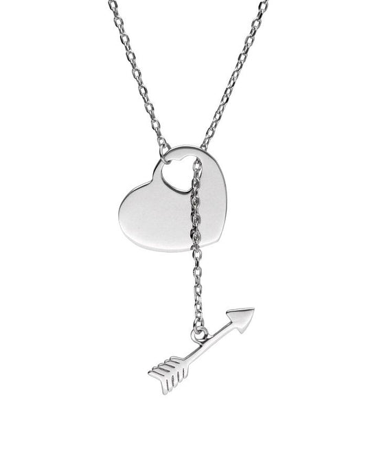 Silver Necklace Heart