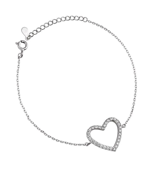 Silver Bracelet Bor00423 Heart