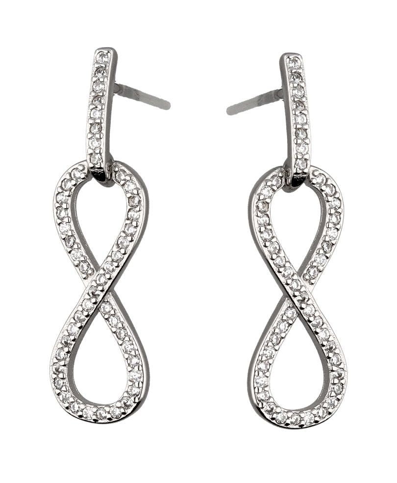 Silver Earrings Eor00358 Infinity