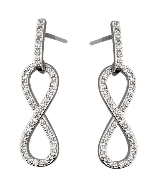 Silver Earrings Eor00358 Infinity