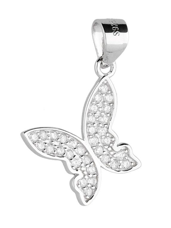 Silver Pendant Butterfly