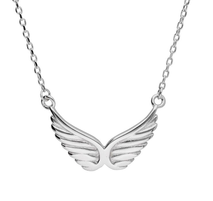 Silver Necklace Wings
