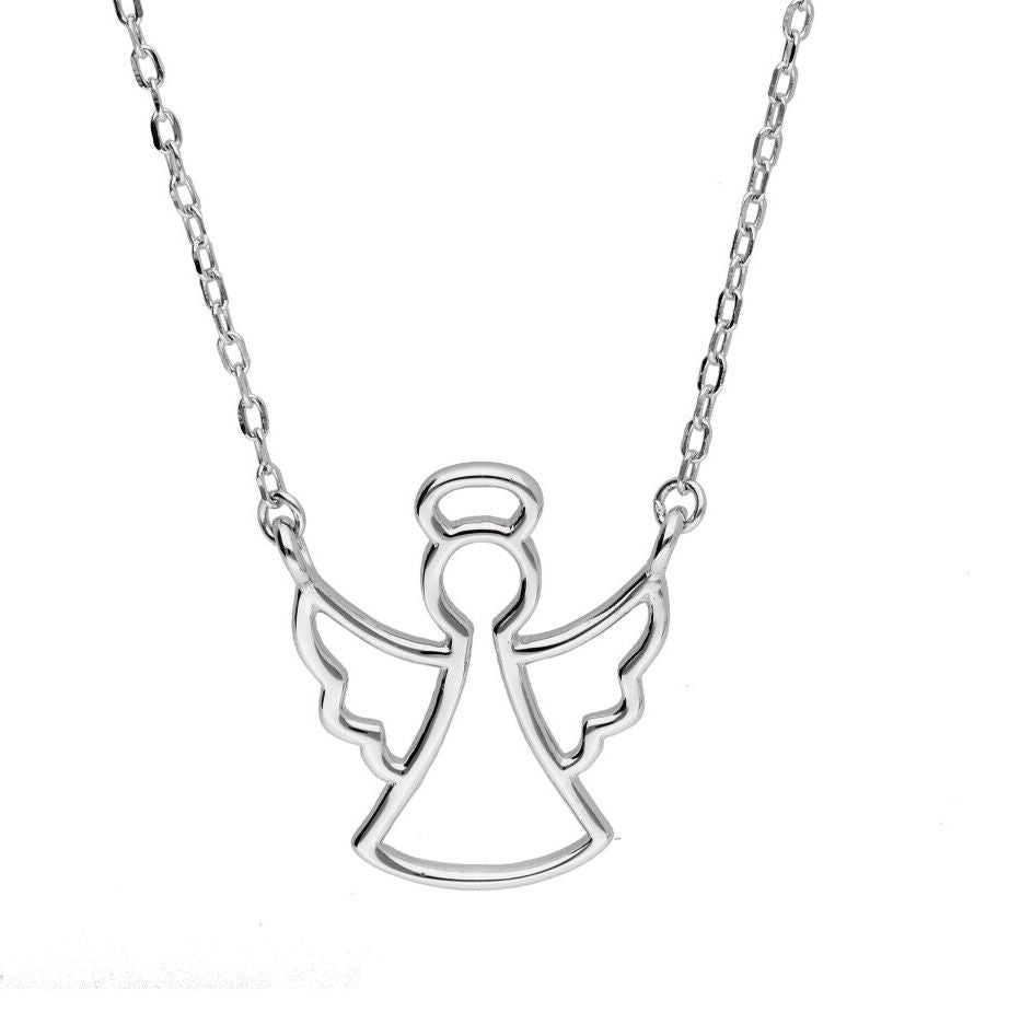Silver Necklace Angel