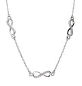 Silver Necklace Infinity