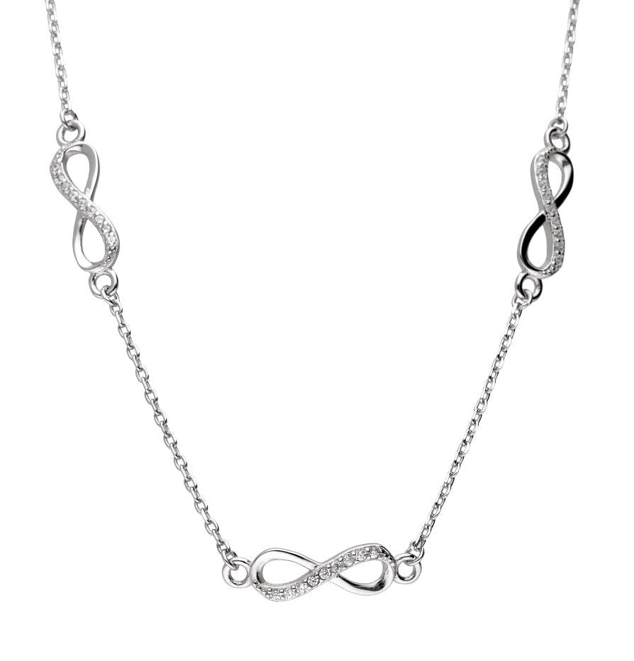 Silver Necklace Infinity