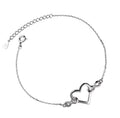 Silver Bracelet Infinity Heart