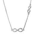Silver Necklace Infinity