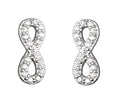 Silver Earrings Infinity