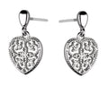 Silver Earrings Heart