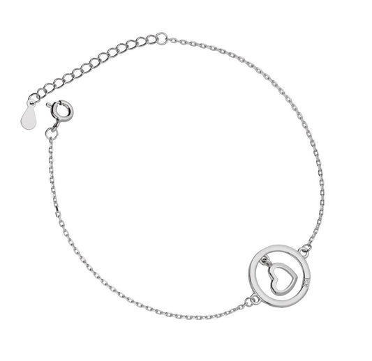 Silver Bracelet Heart