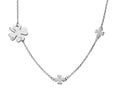 Silver Necklace Clover