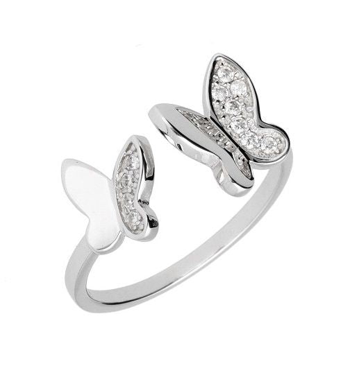 Silver Ring Butterfly Us Size #6 #7 #8 #9