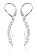 Silver Earrings Ns143E Long