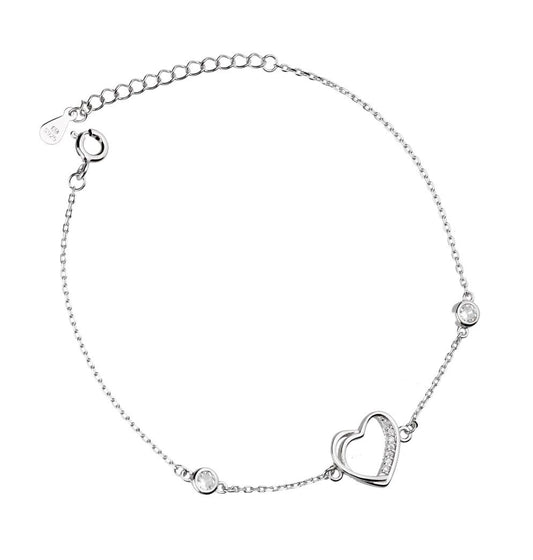 Silver Bracelet Heart