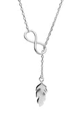 Silver Necklace Infinity