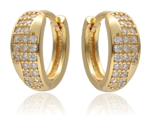 Silver Earrings Gold Plated