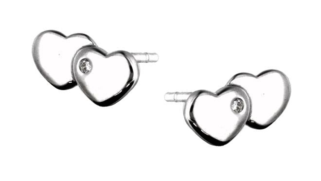 Silver Earrings Dis1085 Heart