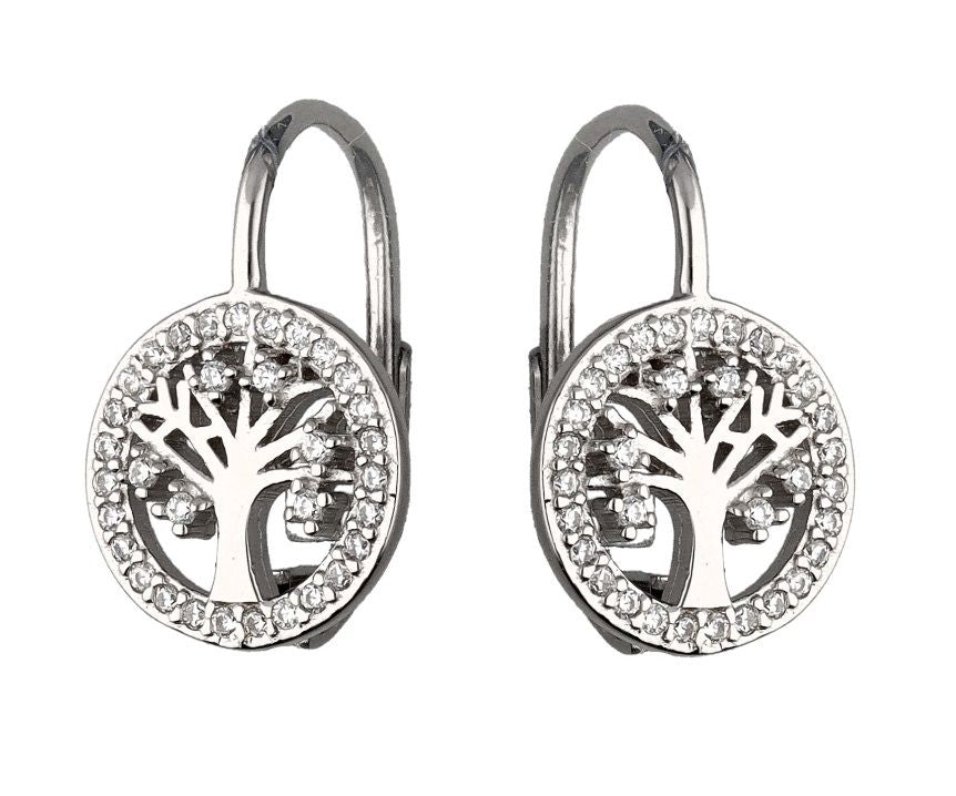 Silver Earrings Tree