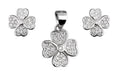 Silver Jewelry Set Dis1062 Clover
