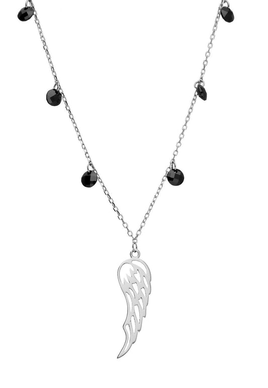 Silver Necklace Wings