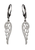 Silver Earrings Wings