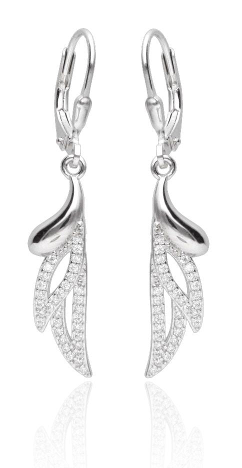 Silver Earrings English Long