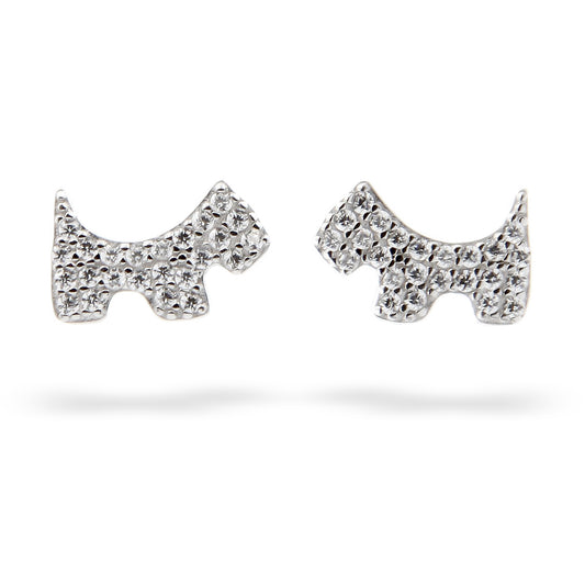 Silver Earrings Ce2436 Dog