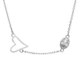 Silver Necklace Heart