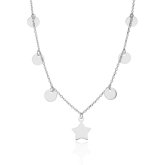 Silver Necklace Star