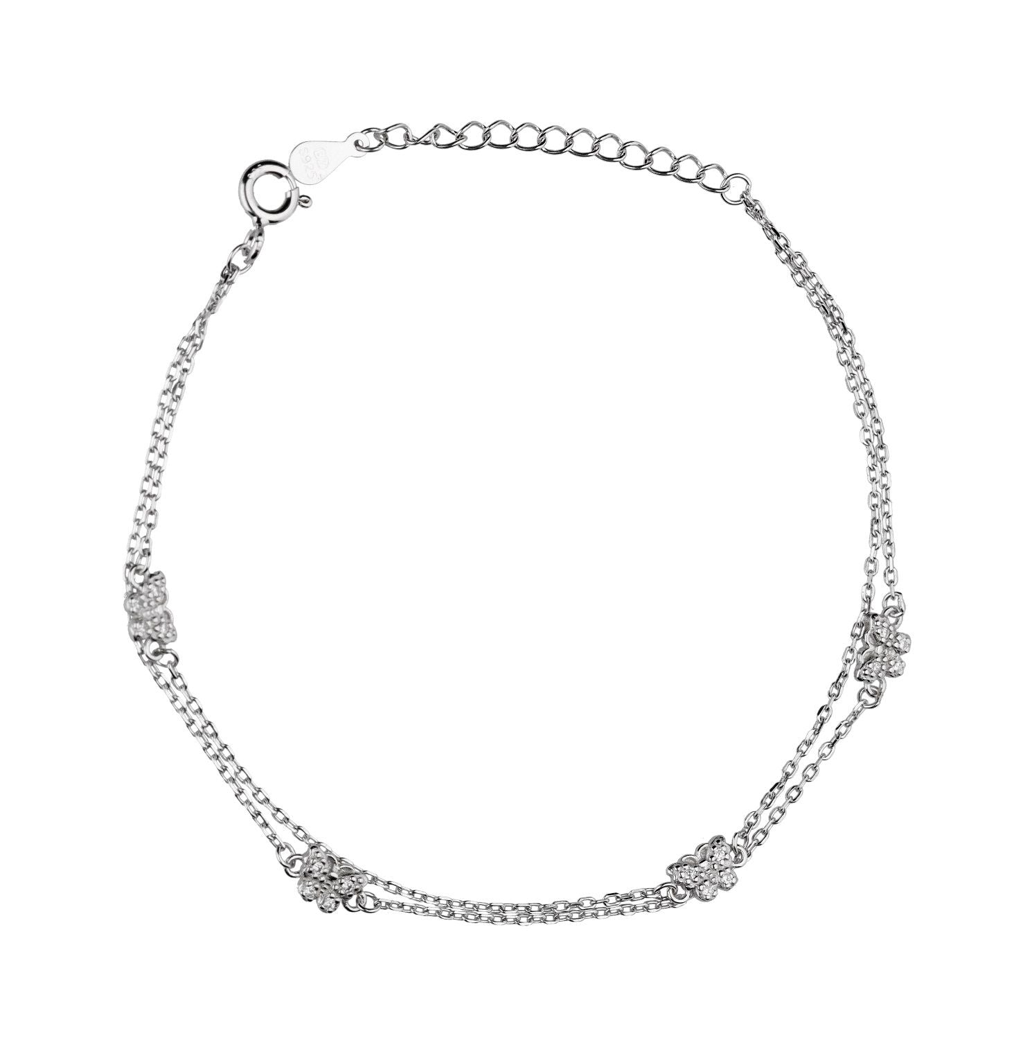 Silver Bracelet Butterfly