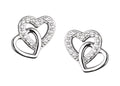 Silver Earrings Heart