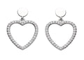 Silver Earrings Heart