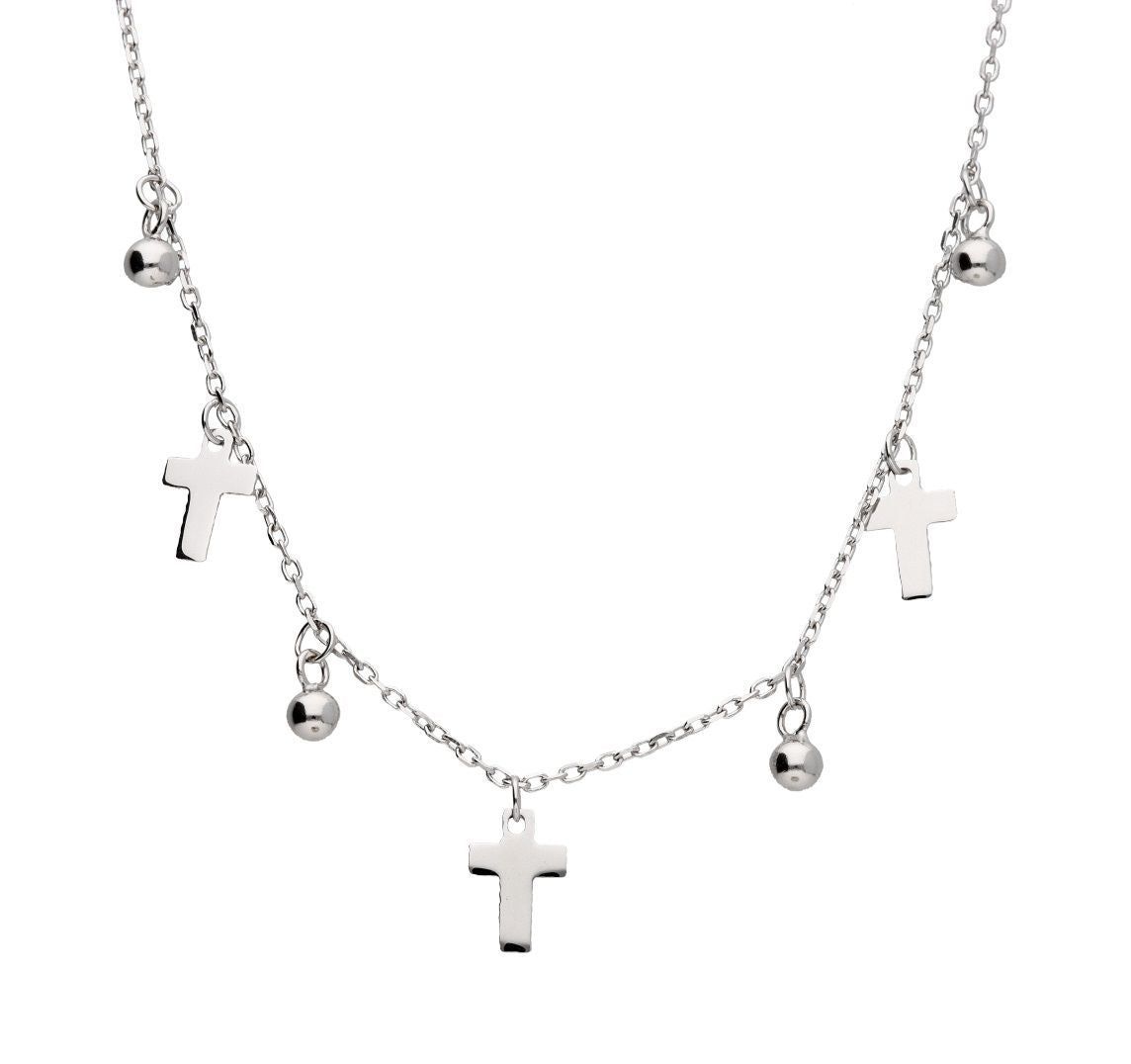 Silver Necklace Cross