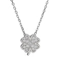 Silver Necklace Clover