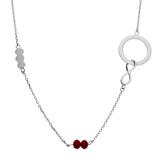 Silver Necklace Infinity