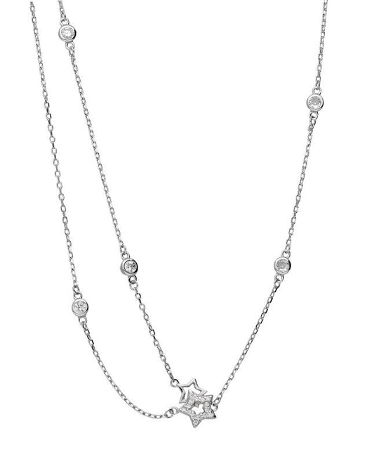 Silver Necklace Star