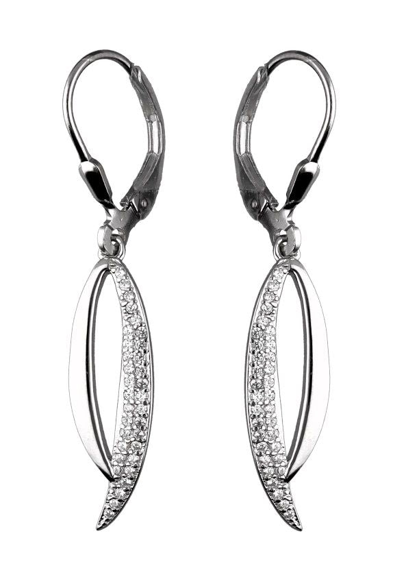 Silver Earrings English Long