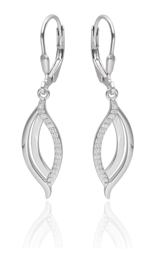Silver Earrings English Long