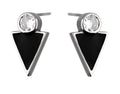 Silver Earrings Traingle