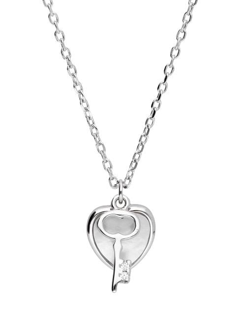 Silver Necklace Heart