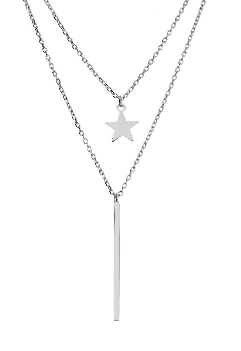 Silver Necklace Star