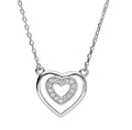 Silver Necklace Lqp6347-N Heart