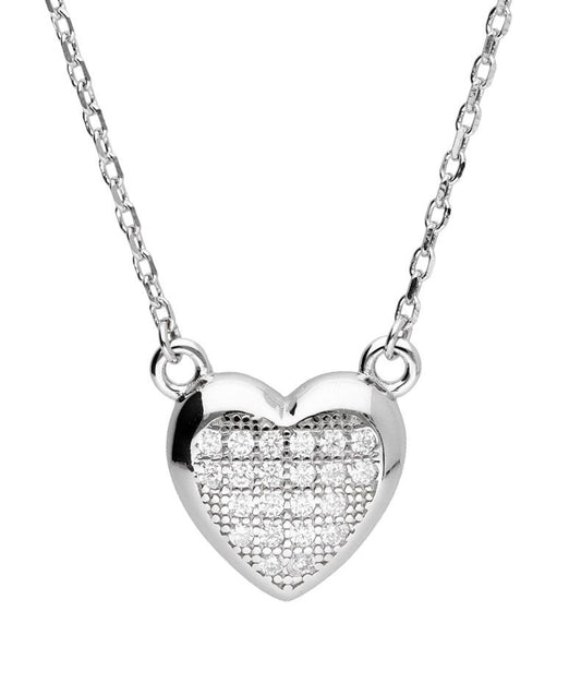 Silver Necklace Lqe-211-N Heart