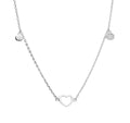Silver Necklace Heart Lqb0779