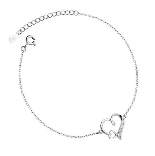 Silver Bracelet Heart