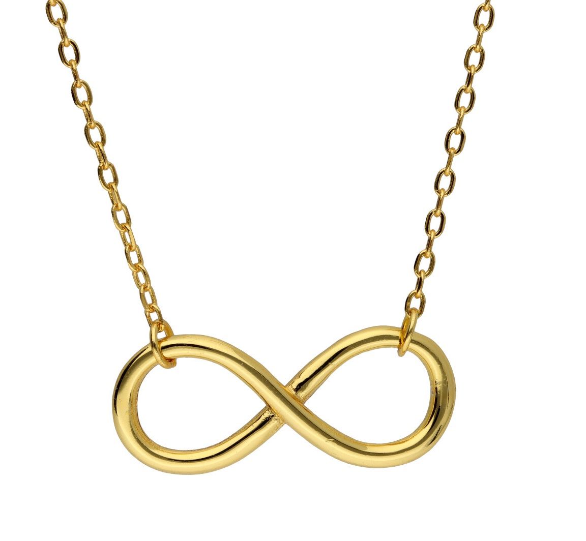 Silver Necklace Infinity