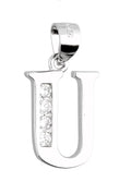 Silver Pendant Letters Rod.